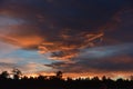 Flagstaff, Arizona Sky Scape 3, during first summer monsoon Royalty Free Stock Photo