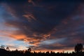 Flagstaff, Arizona Sky Scape 2, during first summer monsoon Royalty Free Stock Photo