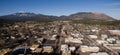 Flagstaff Arizona Town Skyline Aerial View Humphrey`s Peak