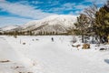 Flagstaff Arizona winter park mountain snow forest Royalty Free Stock Photo