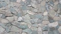 Flagstone in the form of a combination of various gray stone slabs background