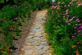 Flagstone pathway