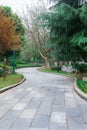 Flagstone paver path Royalty Free Stock Photo