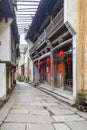 Flagstone road in Wuyuan Huangling scenic area, Jiangxi Province, China