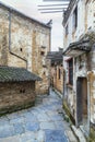 Flagstone road in Wuyuan Huangling scenic area, Jiangxi Province, China