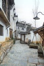 Flagstone road in Wuyuan Huangling scenic area, Jiangxi Province, China