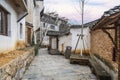 Flagstone road in Wuyuan Huangling scenic area, Jiangxi Province, China