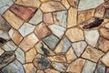 Flagstone wall can be used as backgrounds Royalty Free Stock Photo