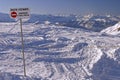 Flaine - Piste closed, Danger Avalanche