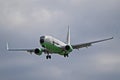 Flair Airlines Boeing 737-800 Front View Royalty Free Stock Photo