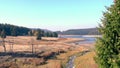 The Flaje Water Reservoir in the Czech Republic Drone View