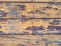 Flaked paint on the wood Royalty Free Stock Photo