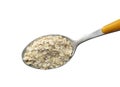 The flake oats spoon