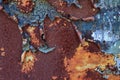 Flaking Blue Rust