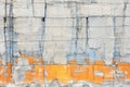 flaking limestone facade, erosion visible Royalty Free Stock Photo