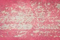 Flaking Red Paint on Faded Wood Background. Royalty Free Stock Photo