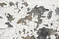 Flaking White Paint on Wall Royalty Free Stock Photo
