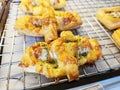 Flaky puff pastry sausage with homemade rough puff pastry,