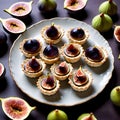flaky tart shells filled with creamy mascarpone cheese topped.