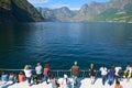 The Aurlandsfjord and Naeroyfjord - UNESCO protected fjord - cruise. Royalty Free Stock Photo