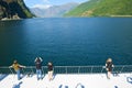 The Aurlandsfjord and Naeroyfjord - UNESCO protected fjord - cruise. Royalty Free Stock Photo