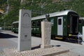 Flam railway museum.Station old Flam Railway. Royalty Free Stock Photo