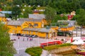 Flam, Scandinavia, Norway aerial view