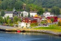 Flam, Scandinavia, Norway aerial view Royalty Free Stock Photo