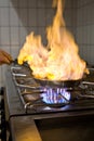 Flambe Royalty Free Stock Photo