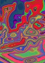 Flamboyant Dynamic Vibrant Abstract Swirl Appearance Royalty Free Stock Photo