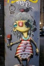 The flamboyant painter Shoreditch amazing street art