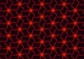 Flame abstract seamless pattern red chain background