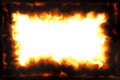 Flame Border Royalty Free Stock Photo