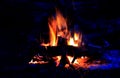 Flame of camfire Royalty Free Stock Photo
