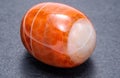 Flame-coloured agate