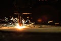 Flame cutting process by plasma cutting machine