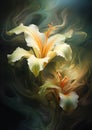 Flame of Eden: A Spectral Blossoming of Lilies and Daffodils in