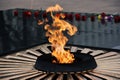 flame of the eternal flame in Nizhny Novgorod in Russia