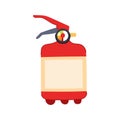 flame fire extinguisher cartoon vector illustration Royalty Free Stock Photo