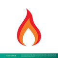 Flame Fire Icon Vector Logo Template Illustration Design. Vector EPS 10 Royalty Free Stock Photo