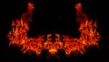 Flame Flame Texture For Strange Shape Fire. Royalty Free Stock Photo