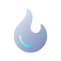 Flame flat gradient two-color ui icon