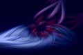 Flame fractal dark background blue. cosmos Royalty Free Stock Photo