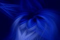 Flame fractal dark background blue. energy scientific Royalty Free Stock Photo