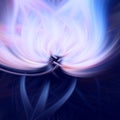 Flame fractal dark background blue. fantasy Royalty Free Stock Photo