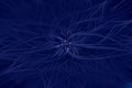 Flame fractal dark background blue. space light Royalty Free Stock Photo