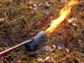 Flame Gun or flame thrower Royalty Free Stock Photo