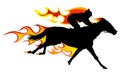 Flame horse Royalty Free Stock Photo