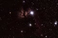 Flame and Horsehead nebulae in Orion Royalty Free Stock Photo