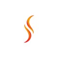 flame icon fire vector design Royalty Free Stock Photo